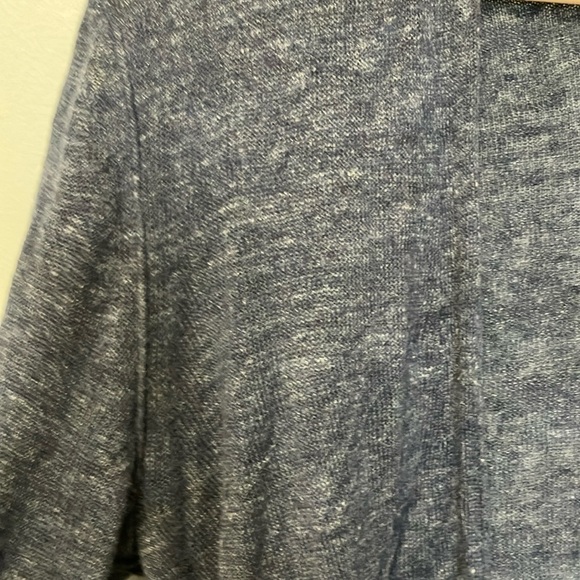 All Saints 100% Linen Blue Open-Front Cardigan - Picture 3 of 4